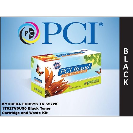 PCI Pci Kyocera-Mita Ecosys Tk-5272K 1T02Tv0Us0 Black Toner Cartridge w/ TK-5272K-PCI